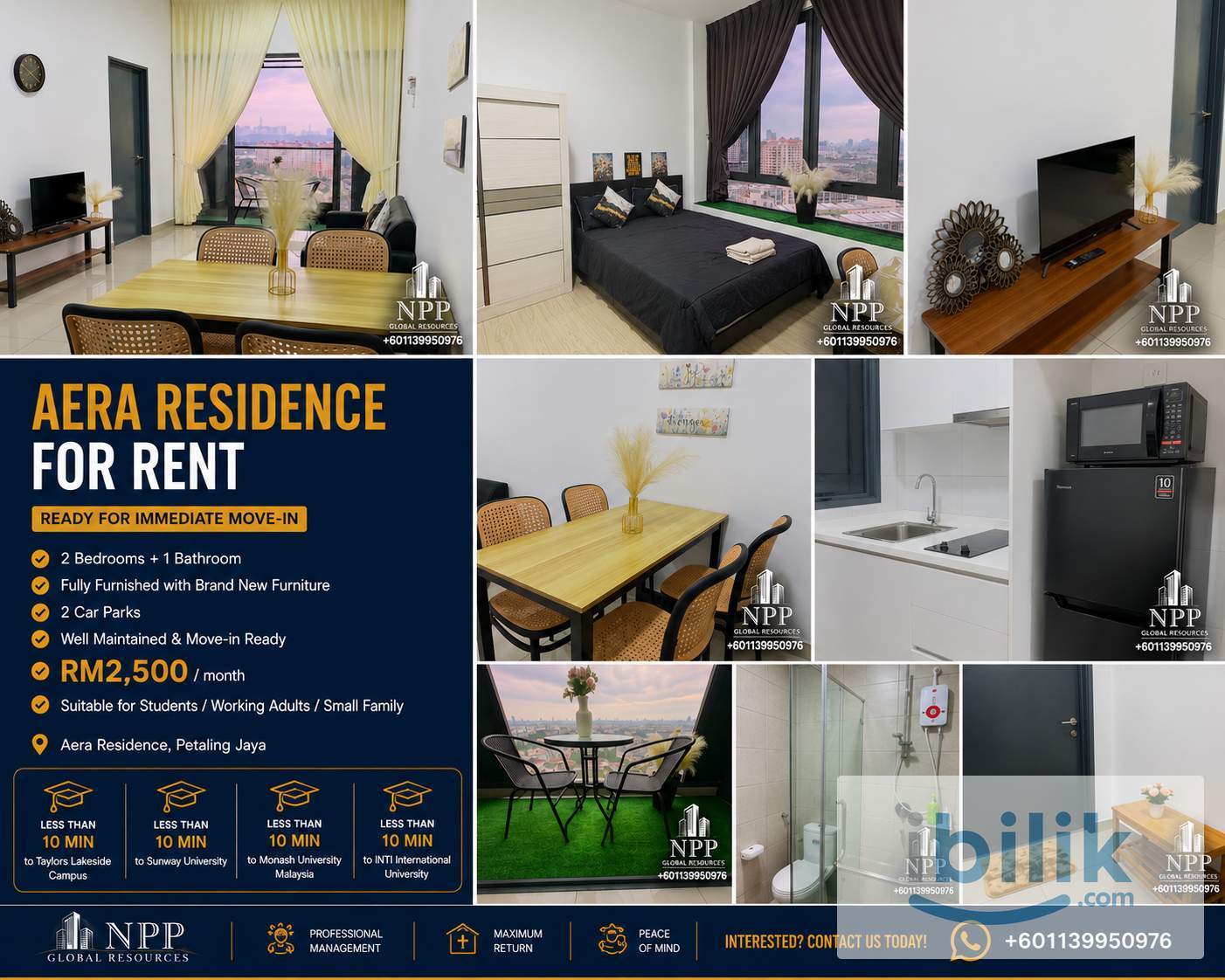 Aera Residence - 2 Bedroom 1 Bathroom Condo Sunway - Image 1
