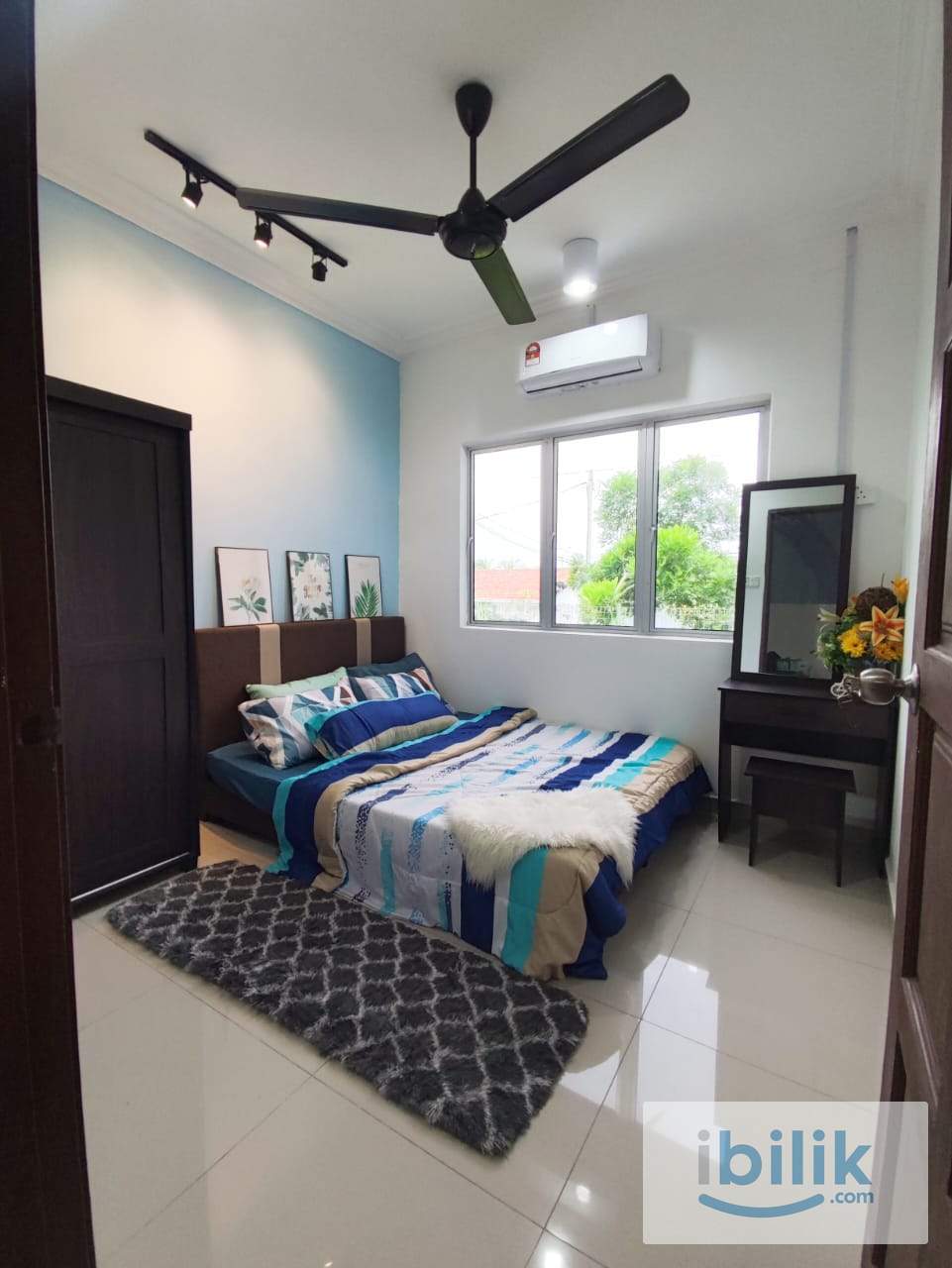 Near HTJ Seremban🔅Fully Furnished Queen Air-cond Room For Rent 冷气房出租🔅𝕀ℕℂ𝕃𝕌𝕊𝕀𝕍𝔼 𝕌𝕥𝕚𝕝𝕚𝕥𝕚𝕖𝕤 𝔹𝕚𝕝𝕝𝕤 & 𝕎𝕀𝔽𝕀🔅 - Image 2
