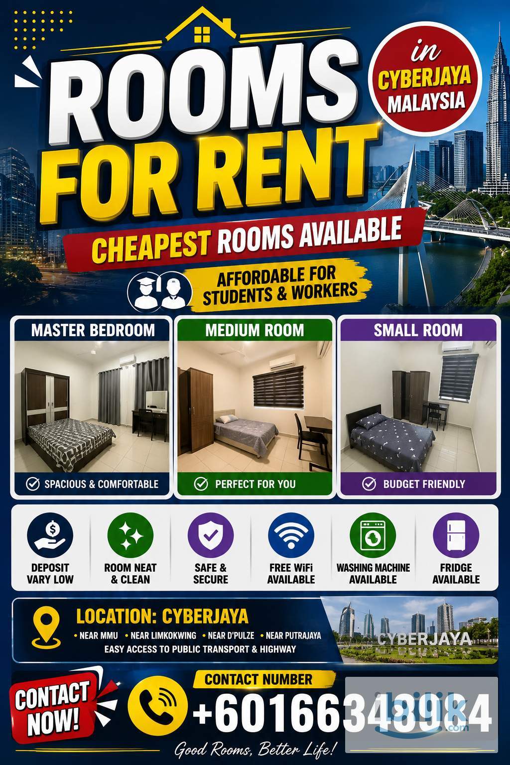 Rooms For Rent In Cyberjaya  - Image 1