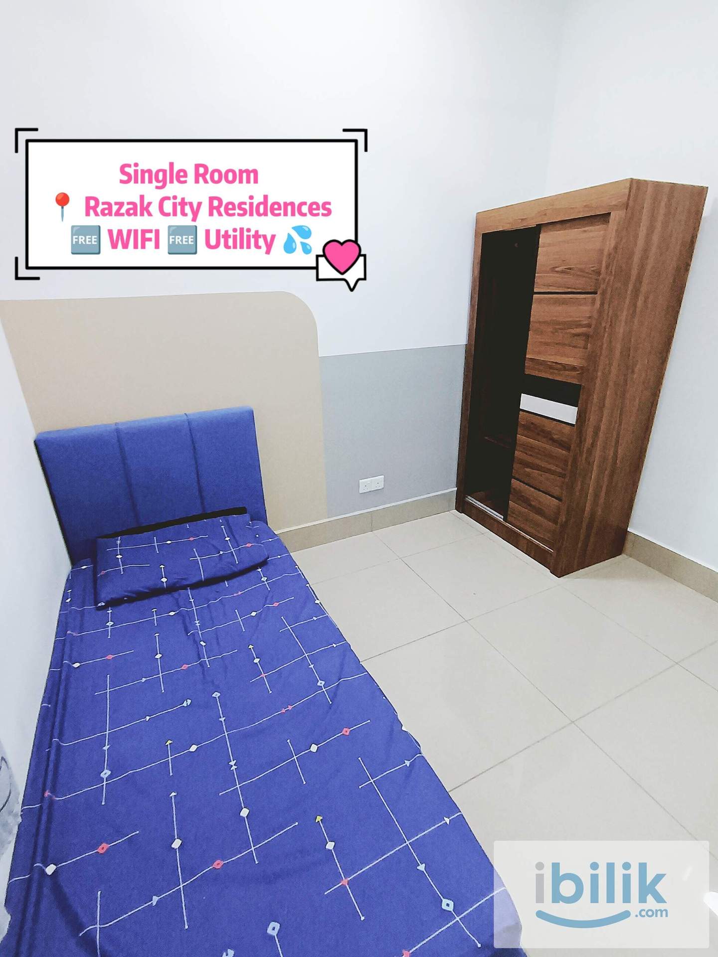 Move In Anytime | Fully Furnished Single Room📍Razak City Residence Sungai Besi  - Image 2