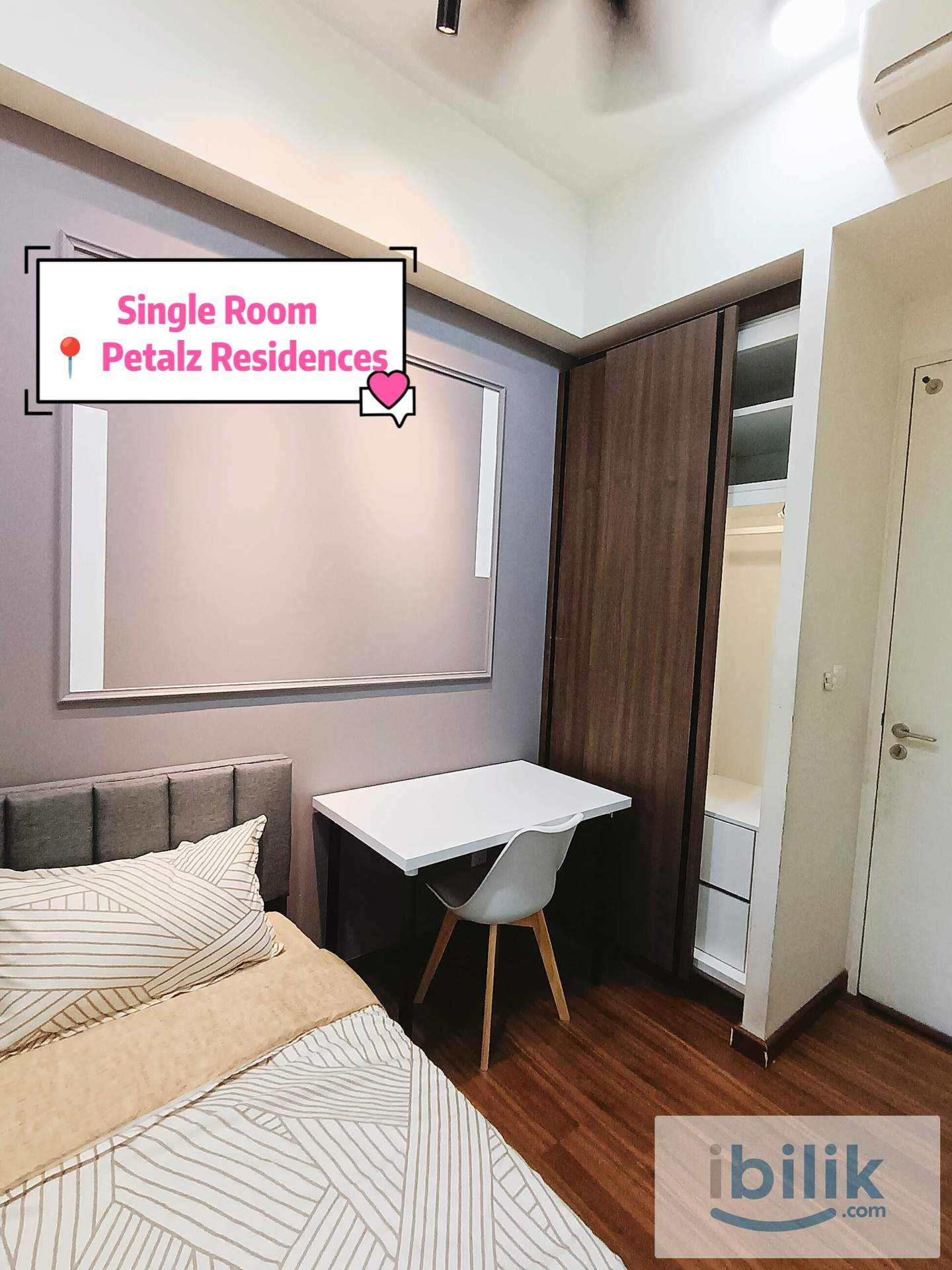 RM650 ONLY | Single Room with Window Nice View | Petalz Residence Old Klang Road - Image 2