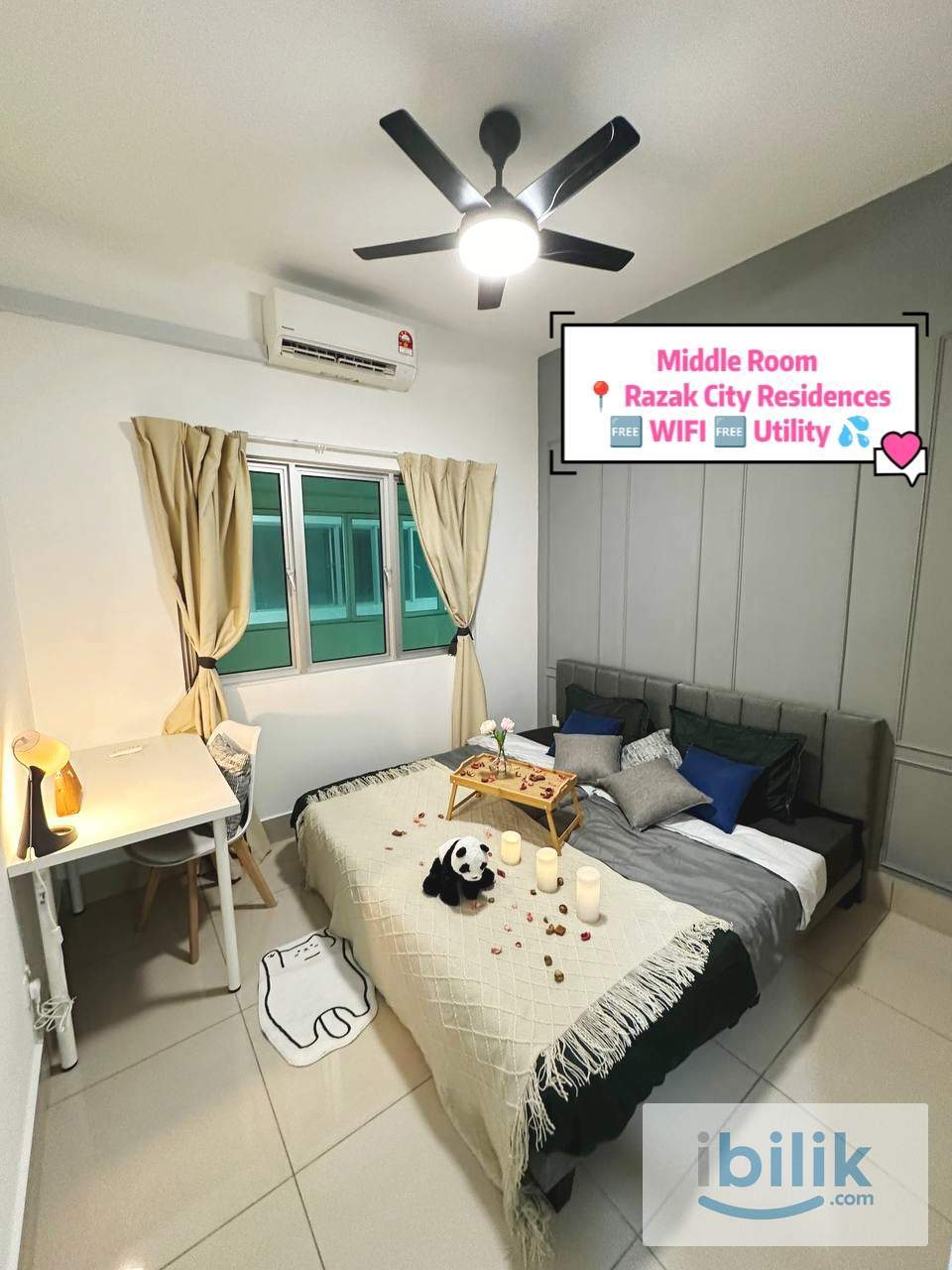 Middle Room RM750 ONLY‼️Move In Anytime📍Razak City Residence Very Convenient Here - Image 1