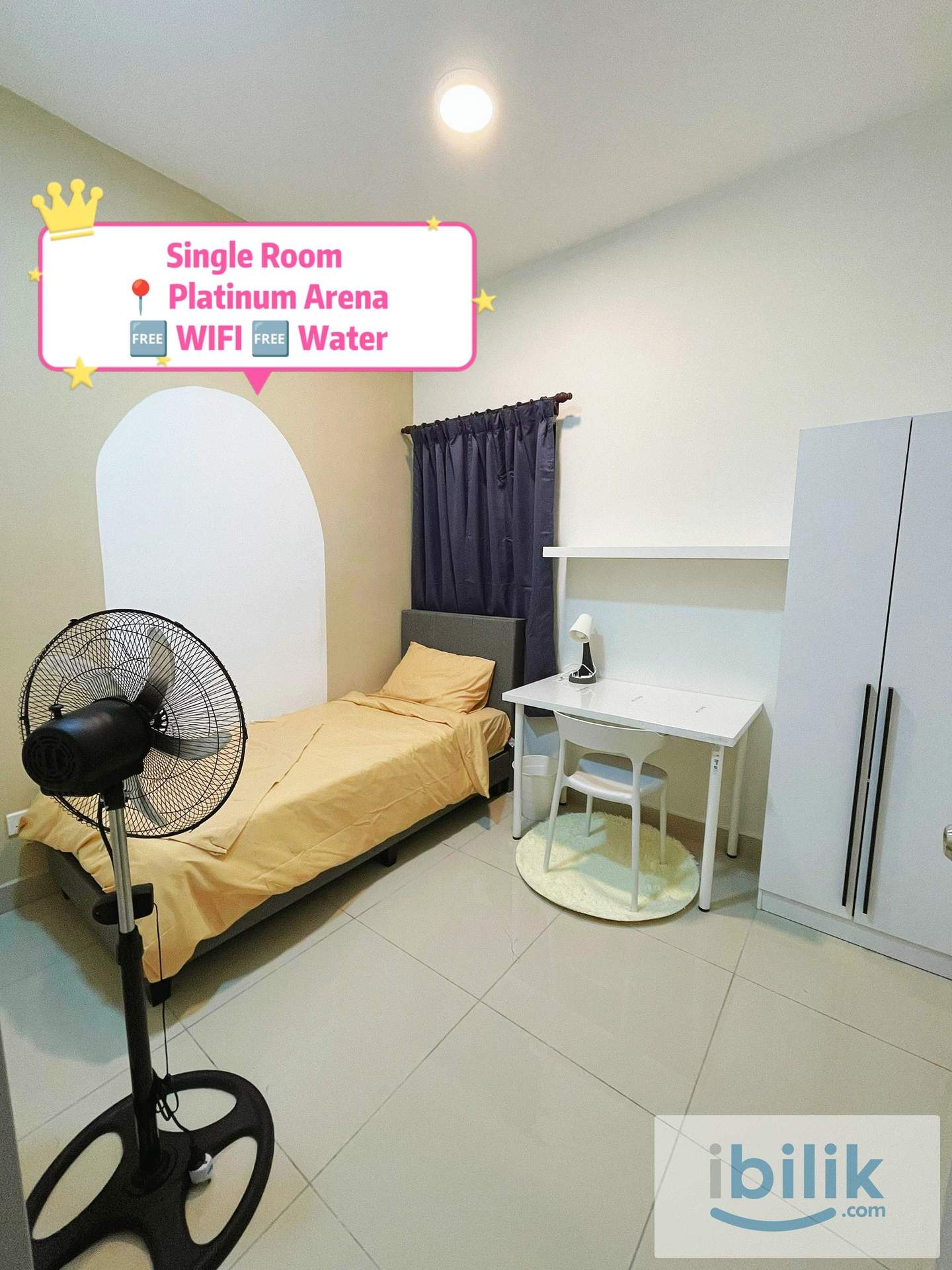 RM700 ONLY | Fully Furnished Single Room | Move In Anytime🧳 Platinum Arena Old Klang Road - Image 1