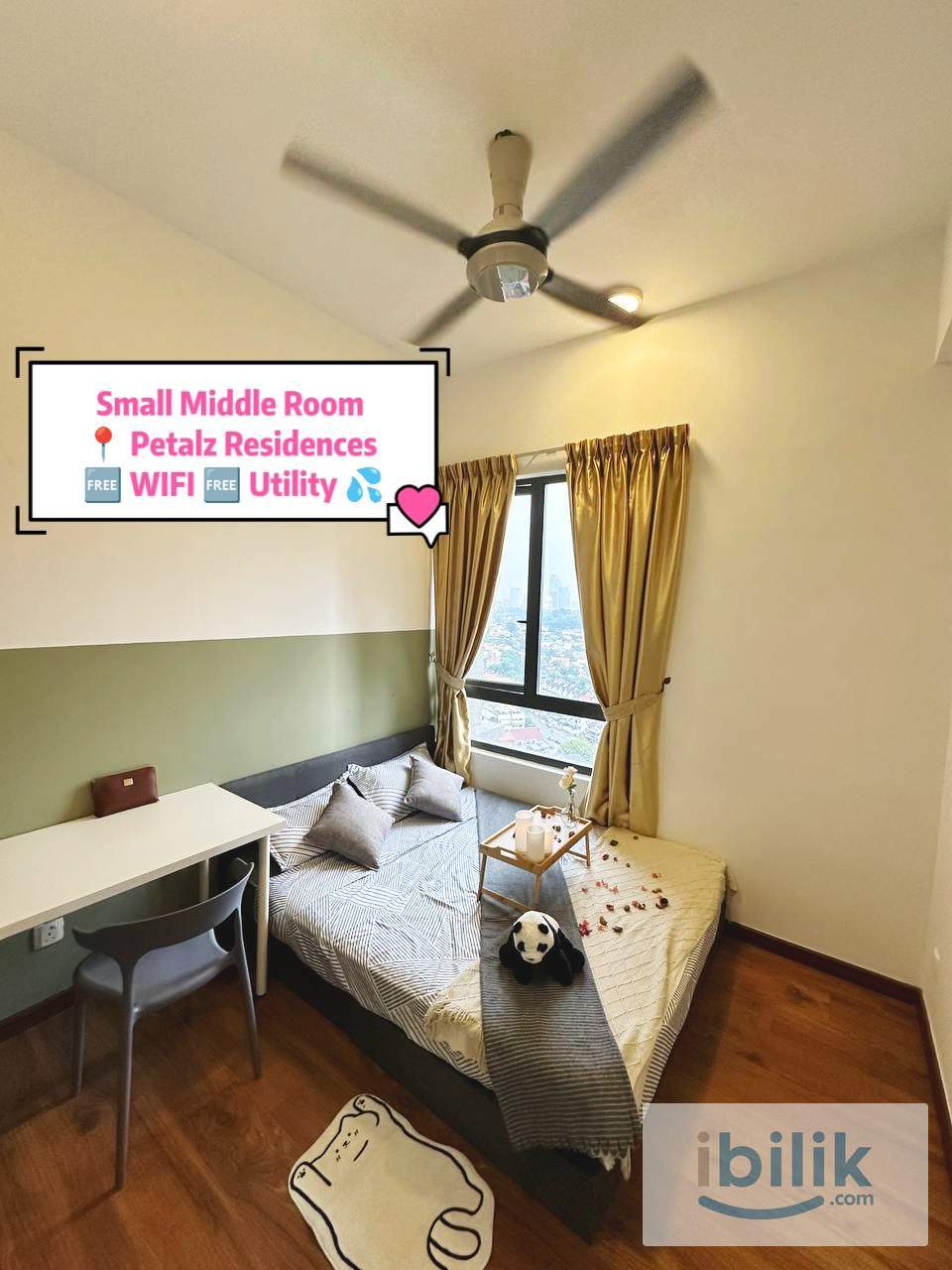 RM750 ONLY | Middle Room with Window Got Nice View | Petalz Residence Old Klang Road - Image 1