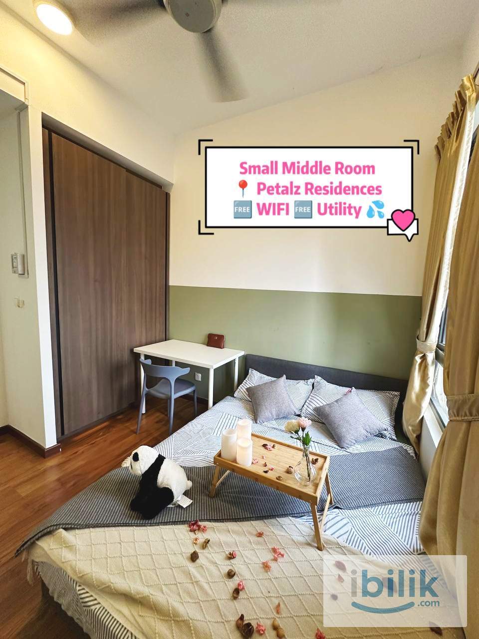 RM750 ONLY | Middle Room with Window Got Nice View | Petalz Residence Old Klang Road - Image 2