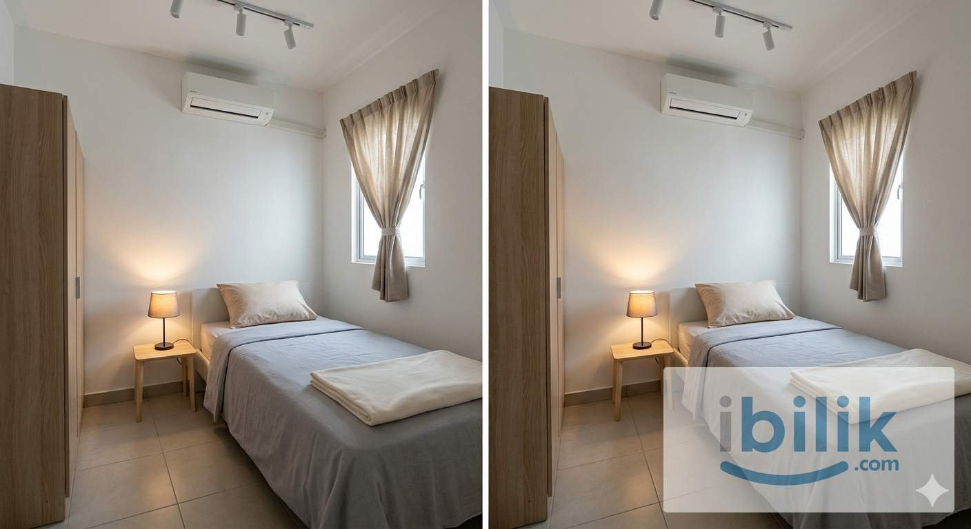 Cozy Fully Furnished Medium Room for Rent @ Cemara Apartment, Cheras - Image 1