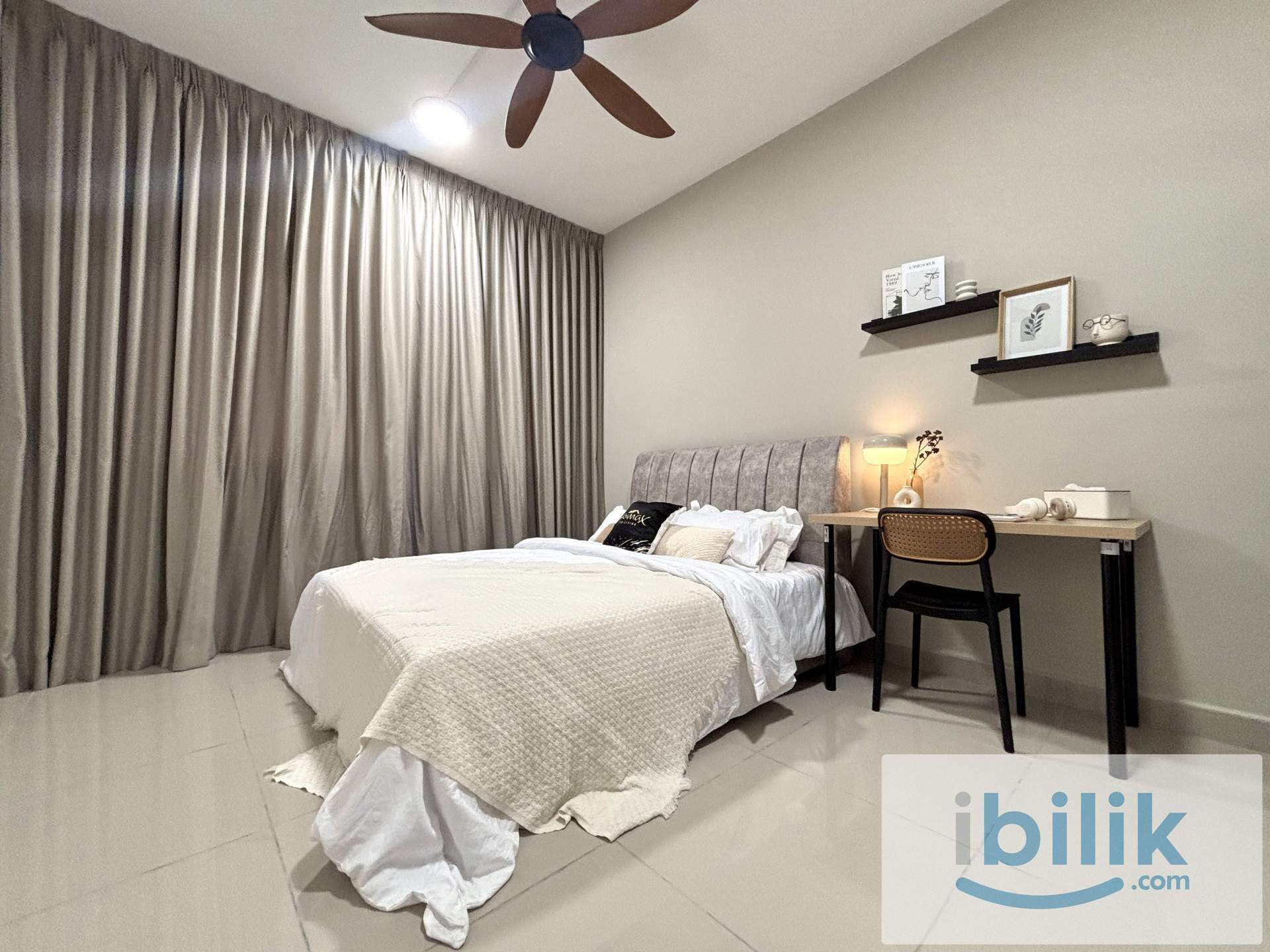 5MINS DRIVE TO PAVILLION BUKIT JALIL 🚝 PREMIUM QUEEN ROOM FOR RM850 ONLY MIX GENDER UNIT ✨ NEAR STADIUM BUKIT JALIL🛏️ - Image 1