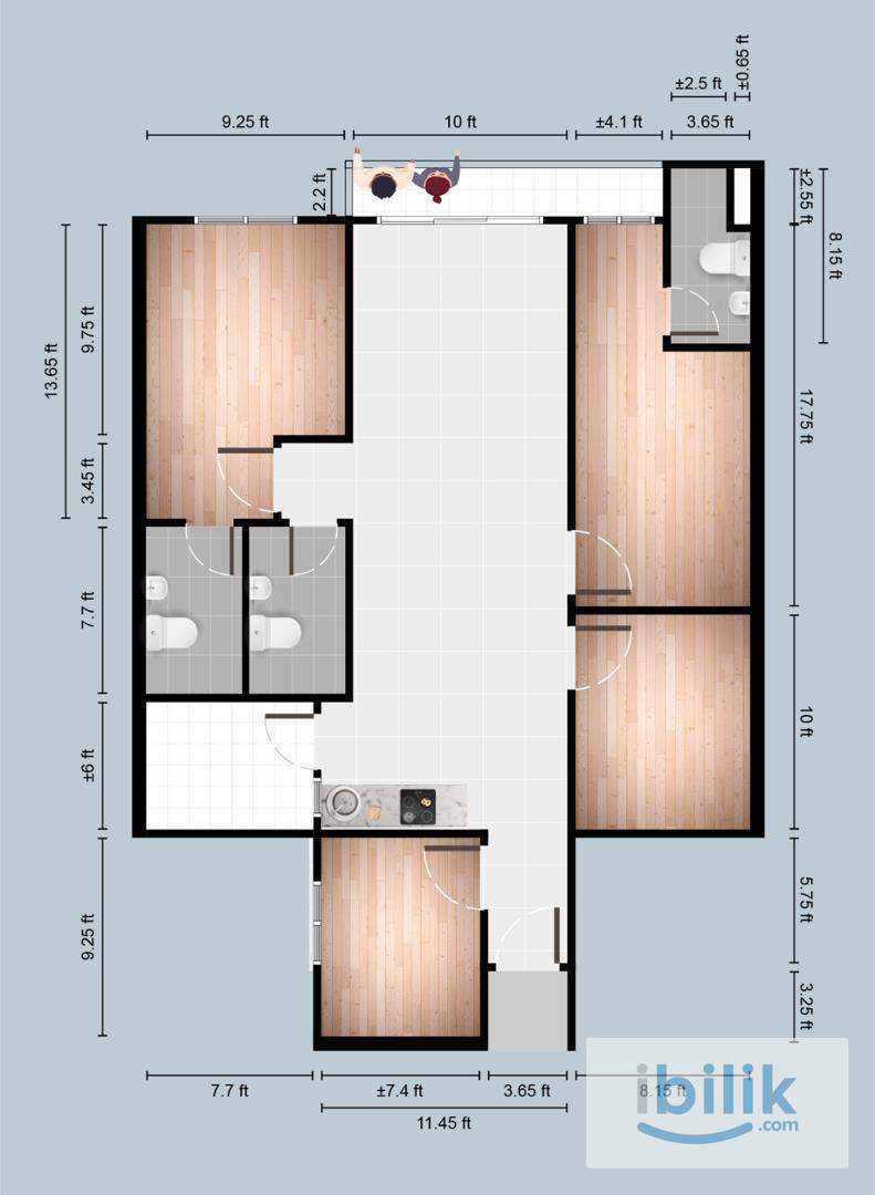 *Suasana Aman Apartment, Jalan Cerdik, Taman Universiti, Bangi/Kajang* - Image 7