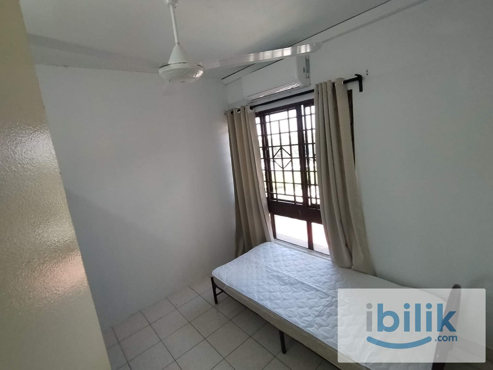 Palm Spring Block A Single Bed Room with AC, Fan & Window (Partition)  - Image 1