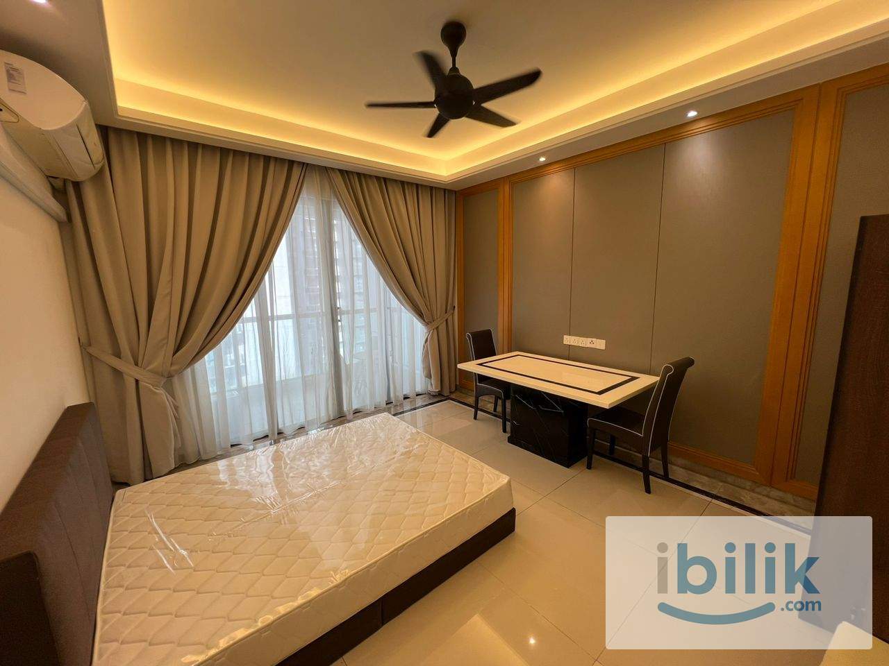 🏙️ Bedroom @ R&F Princess Cove | Balcony Access | Fully Furnished | Zero Deposit | RM1,400 - Image 2