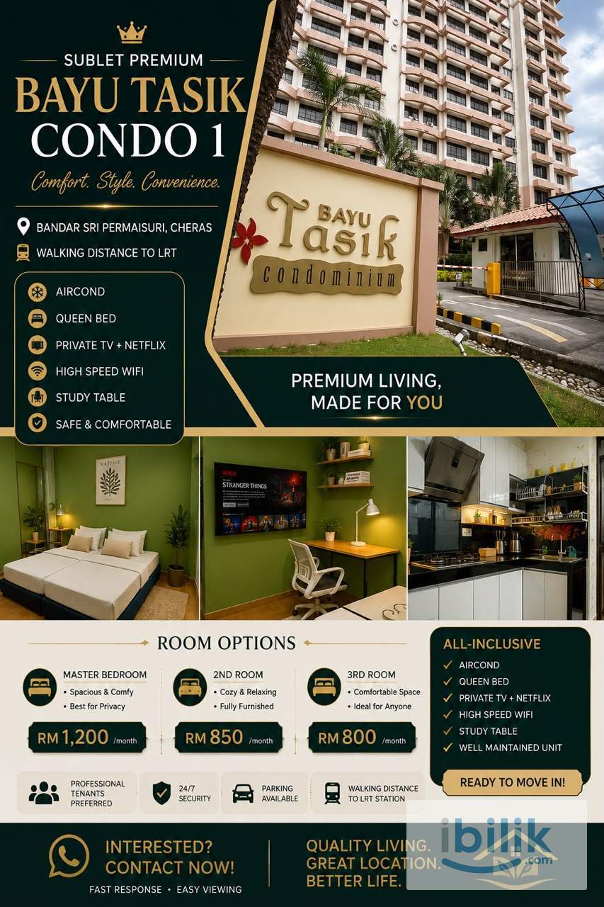 3RD ROOM – RM800/month - Image 1